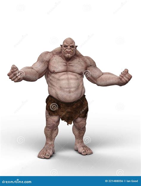 Fantasy Ogre Warrior In Castle Ruins Stock Photo | CartoonDealer.com ...