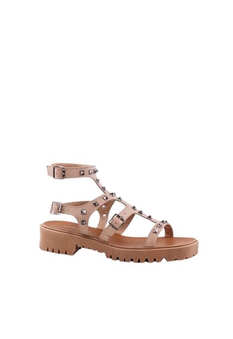 Papete Feminina Specchio Brand Paula Nude Com Spikes - Specchio Brand