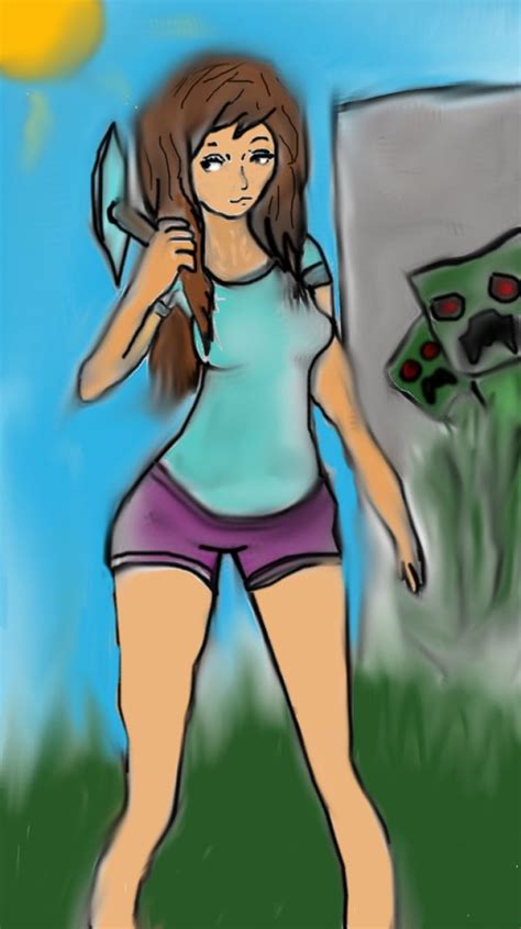 Minecraft girl #2 (unfinished)