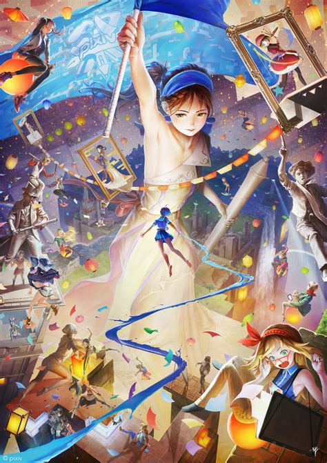 Main Visual of pixiv Matsuri by NaBaBa on DeviantArt