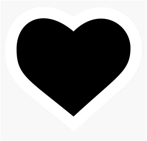 Heart Silhouette Clip Art - Heart Icon Png, Transparent Png - kindpng