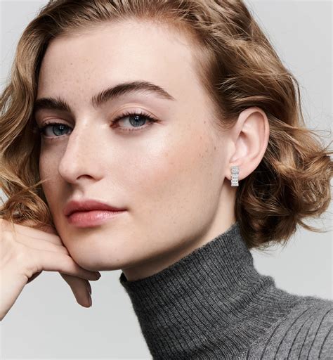 GEM DIOR Single Earring White Gold and Diamonds | DIOR