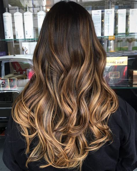 Dark Brown Hair Ombre Highlights