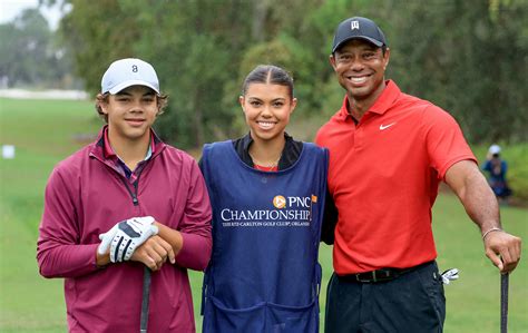 Tiger Woods' daughter caddies for him at golfing championship – see her