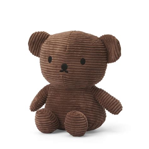 miffy boris bear corduroy brown  cm