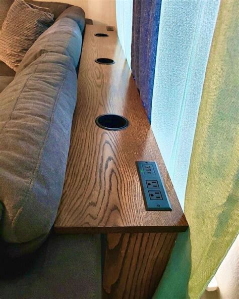 Diy behind the couch table with outlet free plans – Artofit