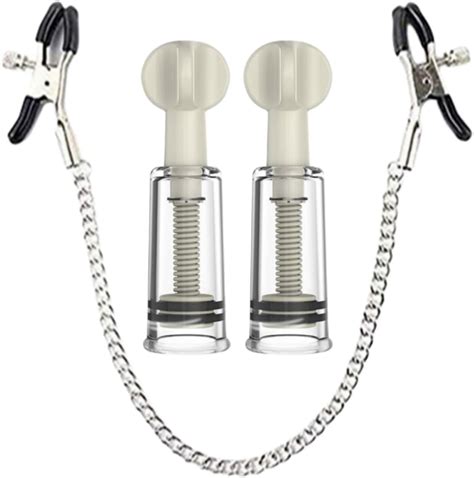 Amazon.com: Nipple Clamps with Nipple Sucker Set Morghabe BDSM Breast ...