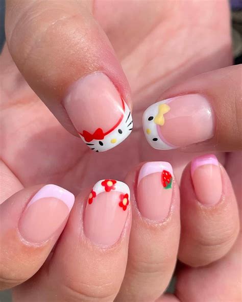 nails art hello kitty 1