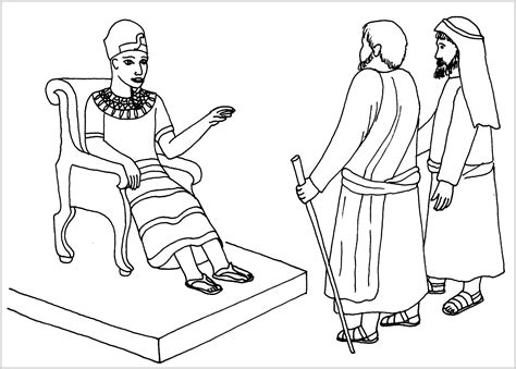 Moses And Pharaoh Coloring Pages at GetColorings.com | Free printable ...