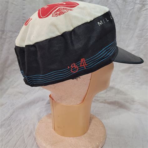 1984 Vintage painters hat Miller High Life Rock Serie… - Gem
