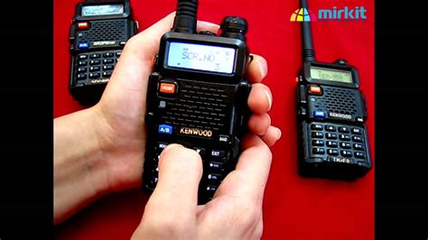 Обзор и тест рации Kenwood TK-F8 dual band со скремблером - YouTube