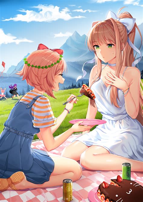 Dynasty Reader » Image › Satchel, Doki Doki Literature Club!, Monika x ...