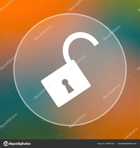 open lock icon stock photo  valentint