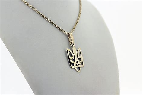 Gold Tryzub Pendant