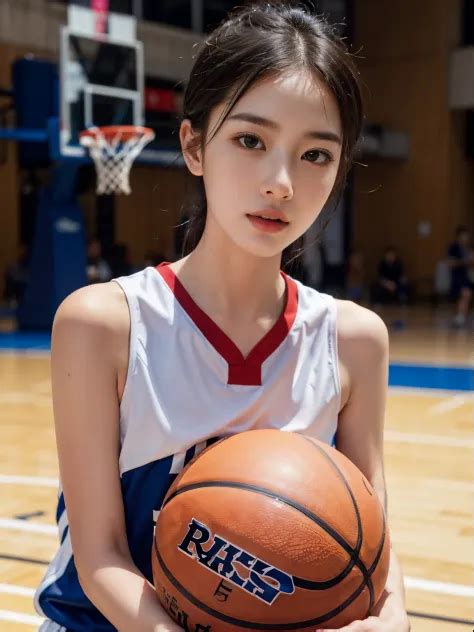 Woman in basketball uniform - SeaArt AI