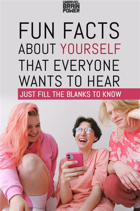 Fun Facts About Yourself That Everyone Wants To Hear – Just Fill The ...