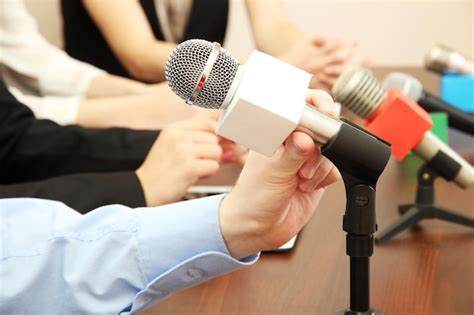 Premium Photo | Conference meeting microphones