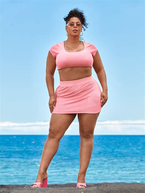 Plus Size 'The Handler' Crop Top - Tabria Majors X FTF | undefined