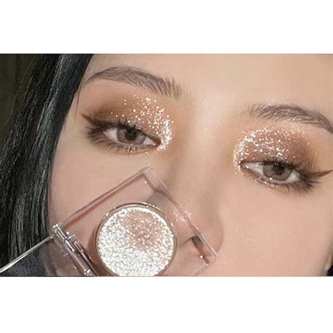 daeuwiutr brown metallic glitter eyeshadow palette waterproof smudge
