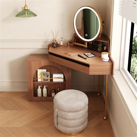 corner bedroom vanity table auria modern corner vanity table urban