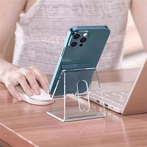 Acrylic Phone Holder, Transparent Phone Holder, All Smartphones 4-8 ...
