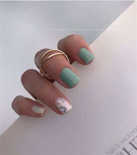 Зелёные модные ногти | Nails, Beauty