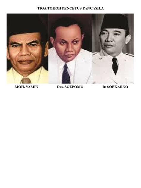 tiga tokoh pencetus pancasila