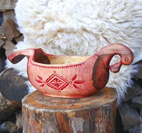 Wooden Tableware | Посуда из дерева братина "Лебедь" деревянная посуда ...