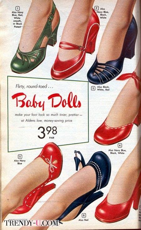 Одежда в стиле ретро 50-х: New Look и Balenciaga | 1940s shoes, Vintage ...