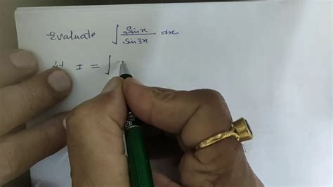 Integrate Sin x/Sin3x Class 12 Maths - YouTube