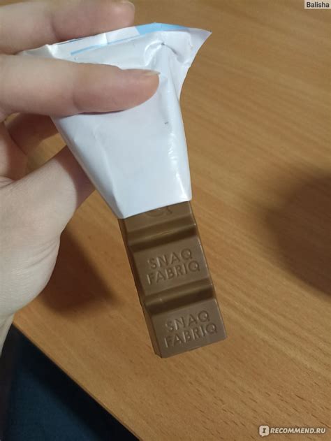 Шоколадный батончик Snaq fabriq Milky chocolate+cream - «Лучше, чем ...
