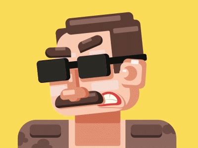 angry soldier  nijat ibrahimli  dribbble
