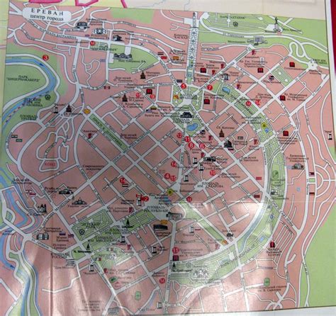 Ереван карта центра - 85 фото