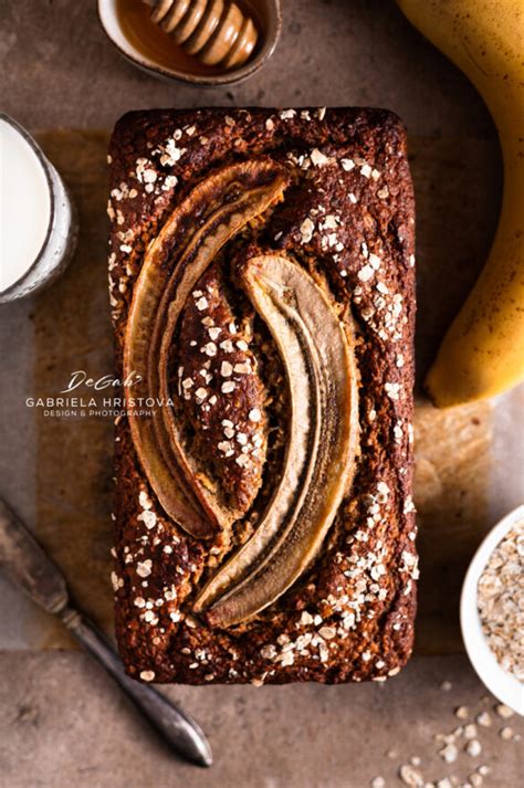 Бананов хляб с овесени ядки - DeGab | Food Photography Blog