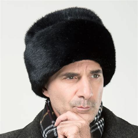 Мужские зимние шапочки для папы, русские шапки-ушанки, зимняя Защитная ...