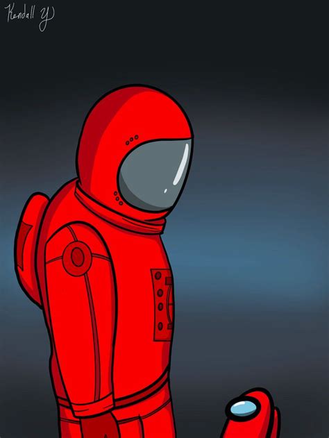Among Us - Red humanized. | Video game art, Game art, Amazing art