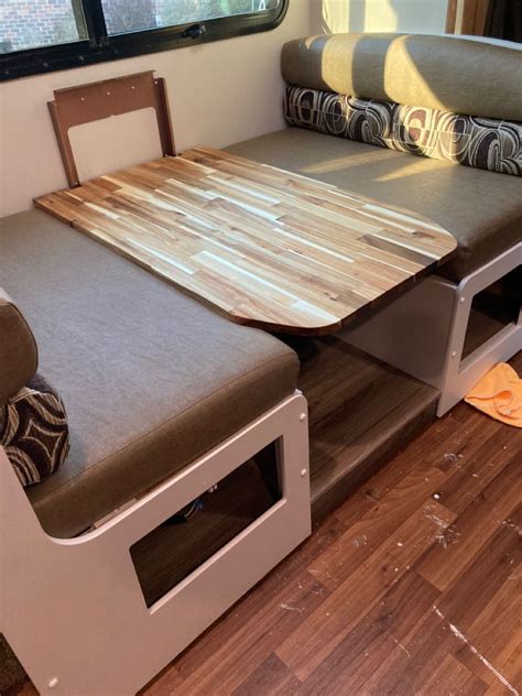How to diy rv dinette couch bed storage – Artofit
