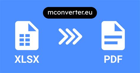 XLSX to PDF Converter • Online & Free • MConverter