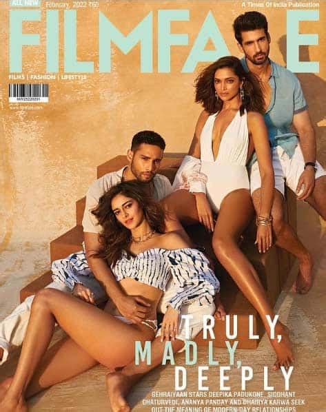 The Good-Looking Gehraiyaan Cast Pose Together For Filmfare