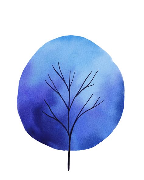 blue tree flowers 13