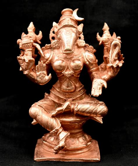 Goddess Varahi Idol In Pure Solid Copper – Rudraksh Guru