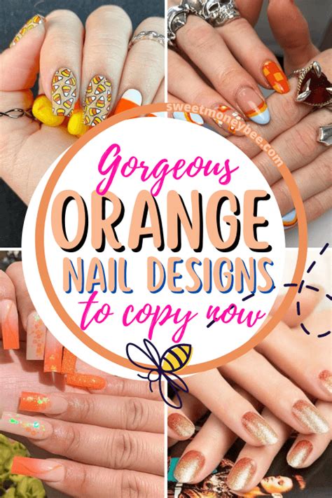 25 Eye-Popping Orange Nail Ideas That Will Brighten Your World! - Sweet ...