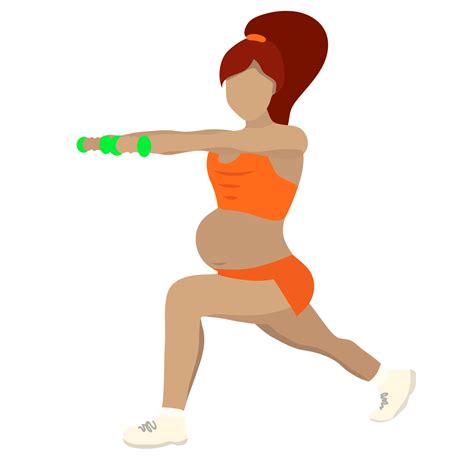 Pregnant girl doing sport and fitness 12486179 PNG