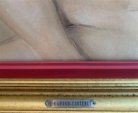 Jean Albert Grand-Carteret - Simone, Pastel On Paper, Signed Jean