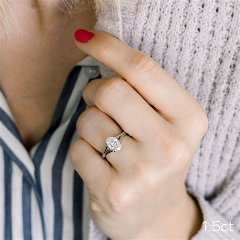 Split Shank Solitaire Diamond Engagement Ring