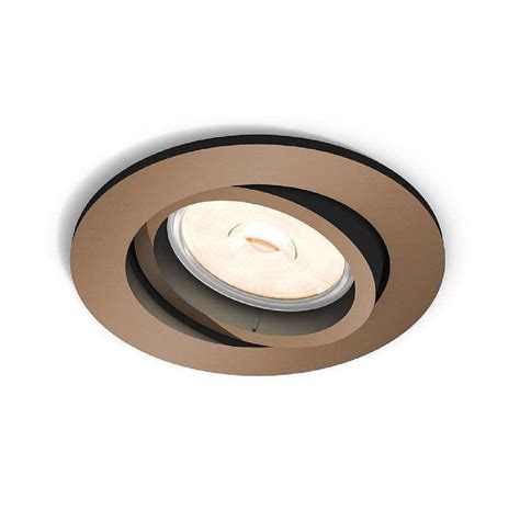 spot incastrat philips donegal copper gu  pc etbm