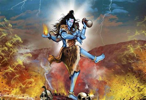 divine rhythm  destruction lord shiva performing