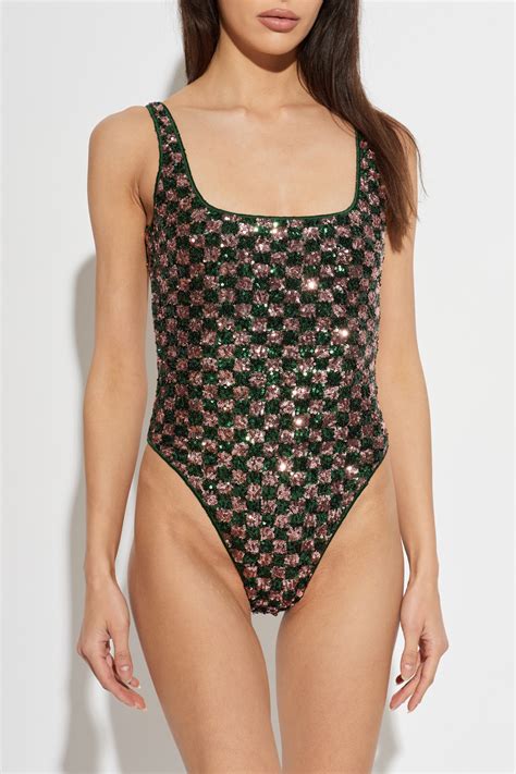 Oseree One-piece swimsuit with shimmering sequins | Women's | Vitkac