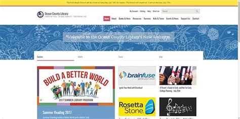 Ocean County Library Unveils New Website - Jersey Shore Online