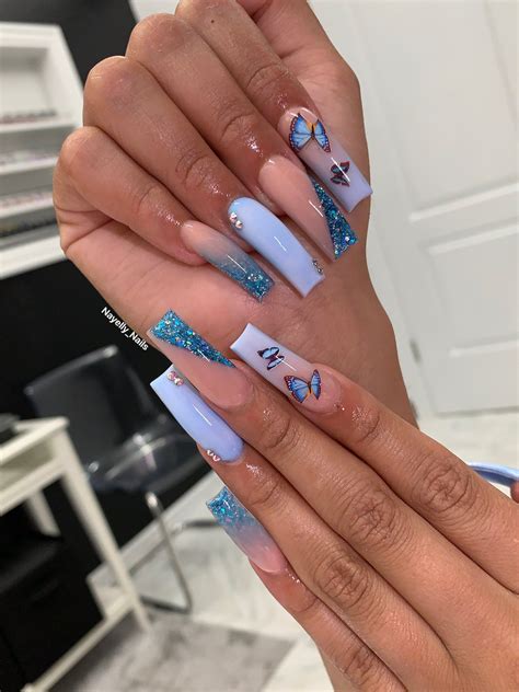 Baddie Birthday Nails Medium Length
